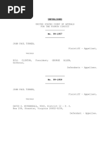 Turner v. Clinton, 4th Cir. (1999)