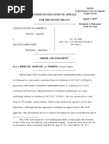 United States v. Goff, 10th Cir. (2017)