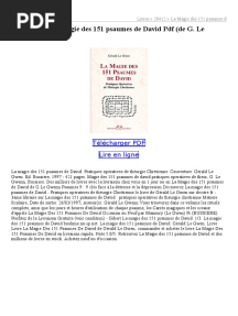 La Magie Des 151 Psaumes de David