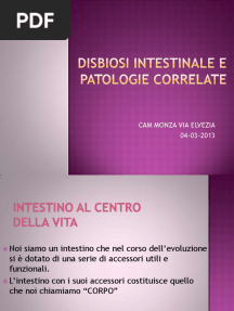 Disbiosi Intestinale e Patologie Correlate DR - Lozio Luciano