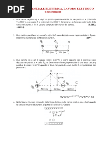 ENERGIA POTENZIALE ELETTRICA 3 - Con Soluzioni