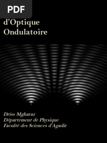 Cours D'optique Ondulatoire - PR Driss Mgharaz