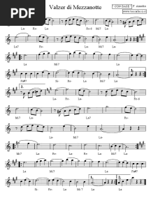 Valzer Di Mezzanotte - Strumenti in Do (Base La-) Accordi