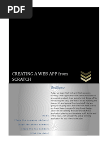 Creating A Web App From Scratch