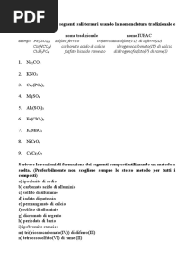 3) SALI TERNARI Esercizi