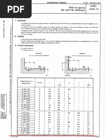 UNI 4386 1975 - Shaft Undercut