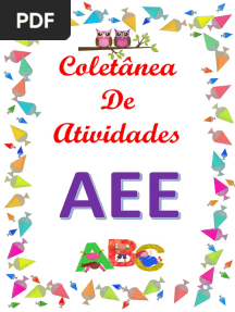 Atividades Do AEE Educação Especial
