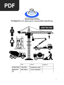 Working at Heights Training Manual
