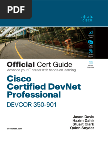 Hazim Dahir, Jason Davis, Stuart Clark, Quinn Snyder - Cisco Certified DevNet Professional DEVCOR 350-901 Official Cert Guide-Cisco Press (2022)