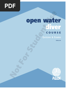 Open Water Diver Quizzes & Exams