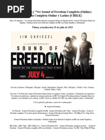 (.PELISPLUS.) Ver Sound of Freedom Completa (Online) Película Completa Online y Latino (CHILE)