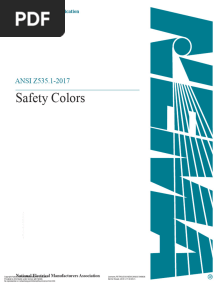 Ansi Z535.1 2017 Safety Color