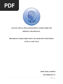Dressing Code Protocol AMSH