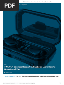 TWS M19 Wireless Headset Instructions - Learn How To Operate and Pair
