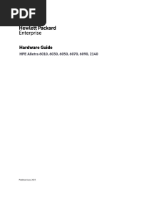 Hardware Guide HPE Alletra 6010 - 6030 - 6050 - 6070 - 6090 - 2140