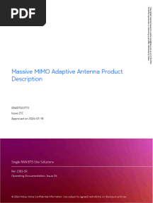 Massive MIMO Adaptive Antenna Product Description
