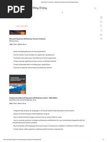 24 - Other Books You May Enjoy - Mastering Microsoft Dynamics 365 Business Central