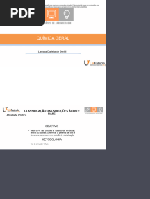 Atividade Prática de Aprendizagem Química Unifatecie - Passei Direto - Química