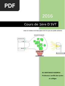 Cours de SVT 1ère D-1