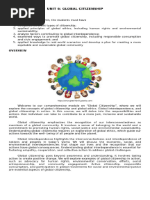 Module 6 Global Citizenship