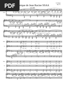 Cantique de Jean Racine Op.11