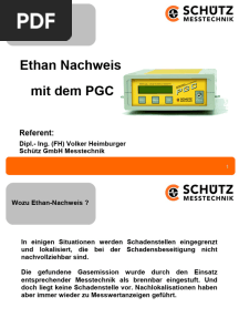 Ethannachweis Mit Dem PGC Deutsch