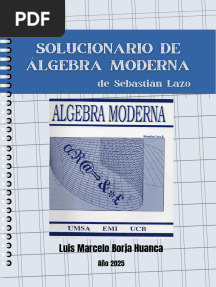 Solucionario Álgebra Moderna S. Lazo