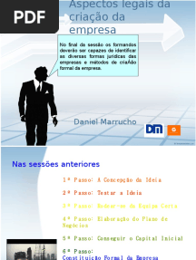 Aspectos Legais Da Criação Da Empresa
