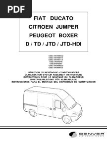 Fiat Ducato 230 2,8l Einbauanleitung 01015015