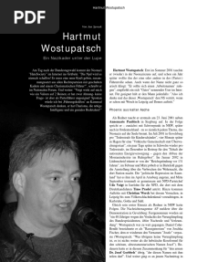 Hartmunt Wostupatsch Unter Der Lupe LOTTA #11