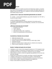Intranet Cuestionario