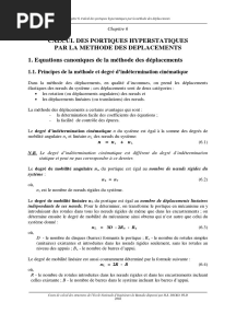 Chap. 6 Calcul Des Portiques - Méthode Des Déplacements - 2 PDF