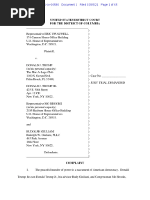 Swalwell v. Trump Lawsuit