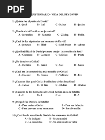 4 Cuestionarios Rey David
