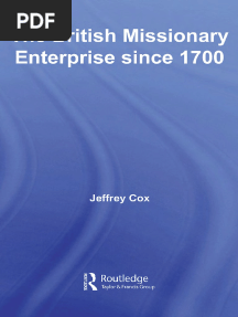JEFFREY COX - The British Missionary Enterprise Since 1700
