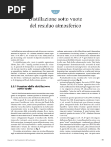 2.3 Distillazione Sotto Vuoto Del Residuo Atmosferico