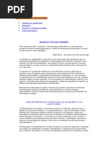 2.2. Técnicas Não Documentais
