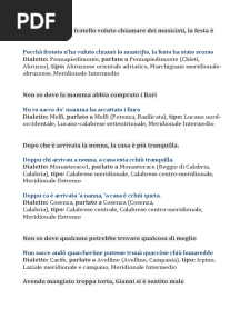 Testi Dialettali Tratti dallASIT
