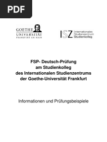 Musterpruefung FSP Deutsch
