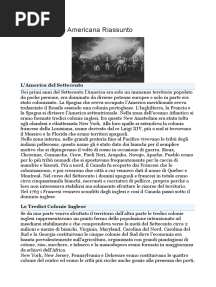 La Rivoluzione Americana Riassunto