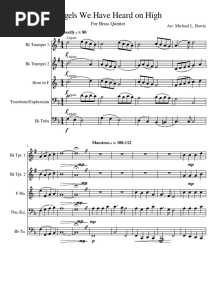 Angels We Have Heard On High Brass Quintet