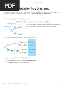 Probability Tree Diagrams