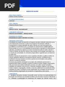 Adriane Projeto de Extensão I - Serviço Social