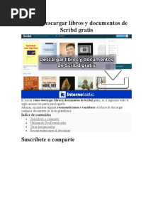 Cómo Descargar Libros y Documentos de Scribd Gratis