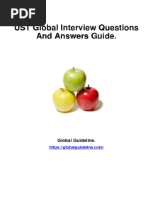 UST Global Interview Questions and Answers 31843