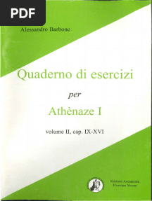 Alessandro Barbone - Quaderno Di Esercizi 2. Athenaze I, Cap. IX-XVI. 2-Accademia Vivarium Novum (2007)