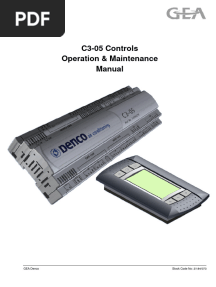 C3-05 Controls O&M Version 3.1
