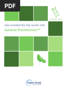 2023 ODA Suggested Fee Gudie For General Practitioners ONLINE FINAL