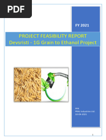 Project Report On Bio Ethanol