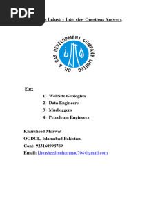 Oil & Gas Industry Interview Questions Answers 
